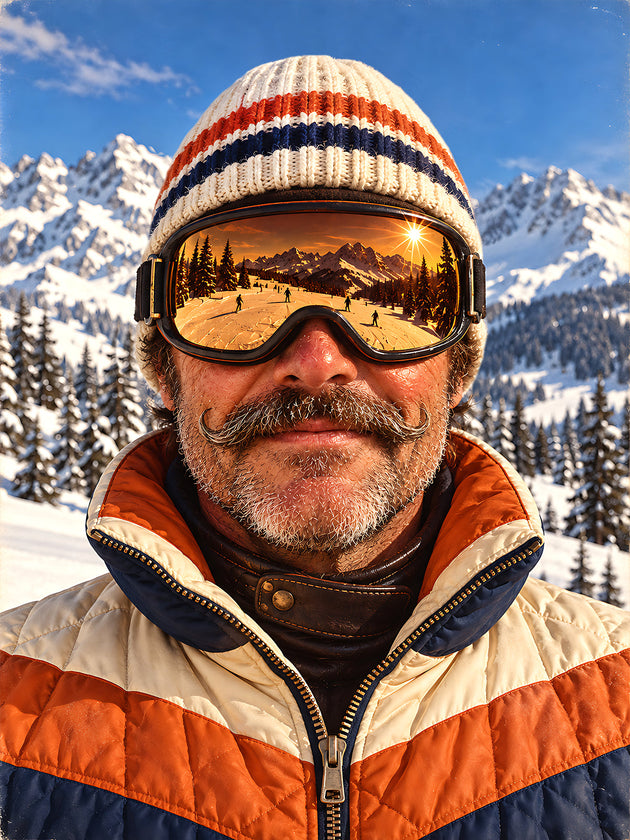 Adaychic Funny Face Ski Mask