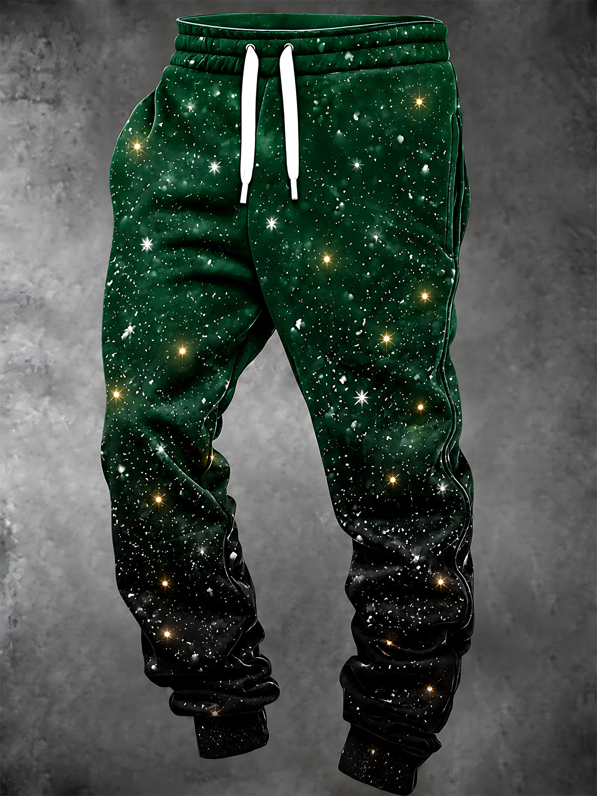 Adaychic Men's Printed Starry Night Sky Gradient Print Pants