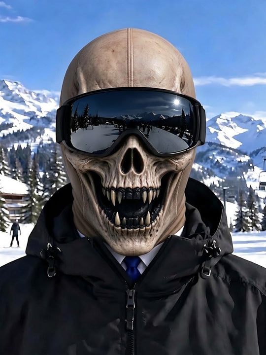 Adaychic Funny Skull Ski Mask