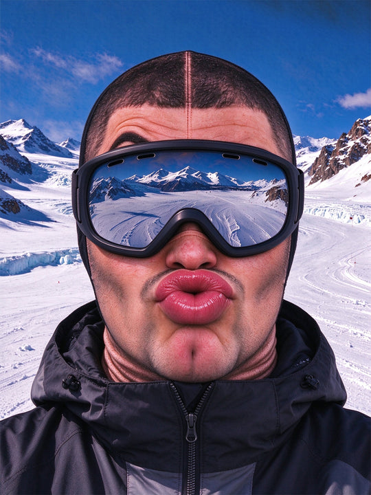 Adaychic Funny Pout Ski Mask