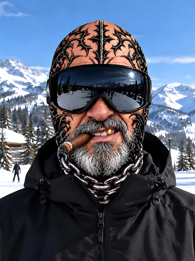 Adaychic Tattooed cigar Ski Mask