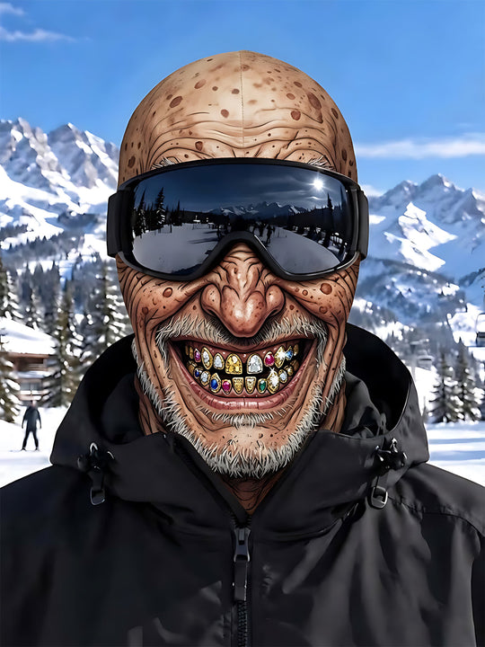 Adaychic The Old Man with Gold Teeth Ski Mask