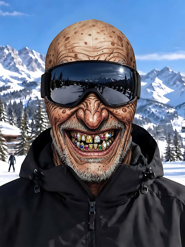 Adaychic The Old Man with Gold Teeth Ski Mask