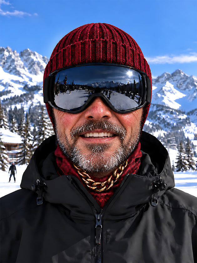 Adaychic Funny Face Ski Mask