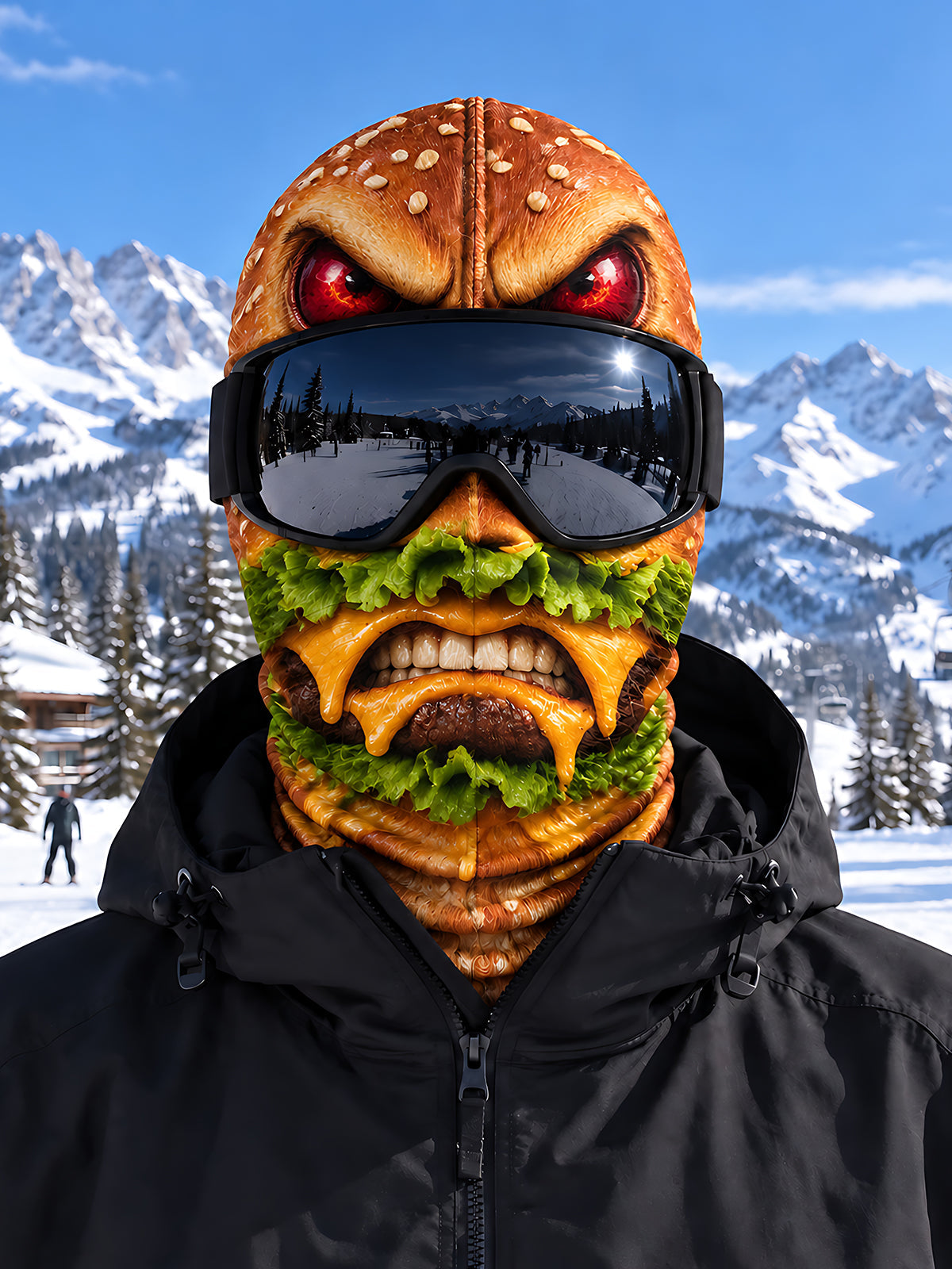 Adaychic Hamburger Ski Mask