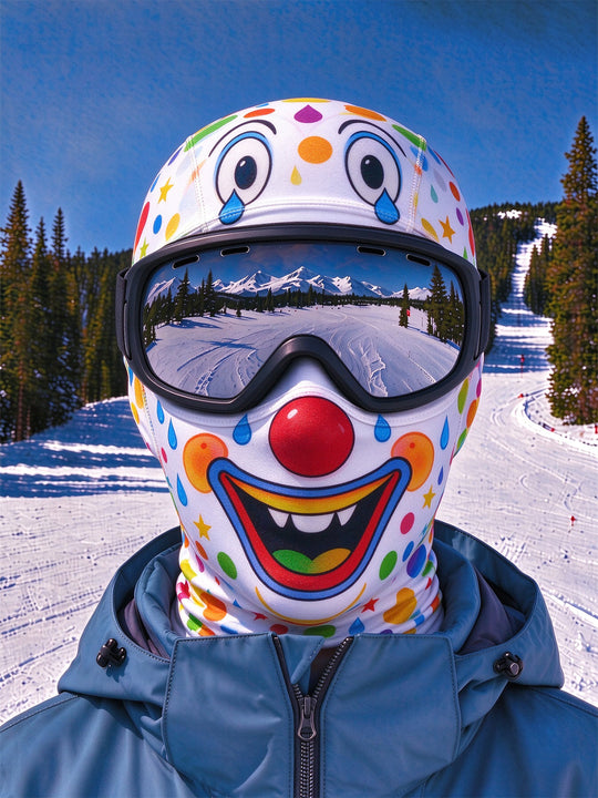Adaychic Fun Colorful Cartoon Clown Ski Mask