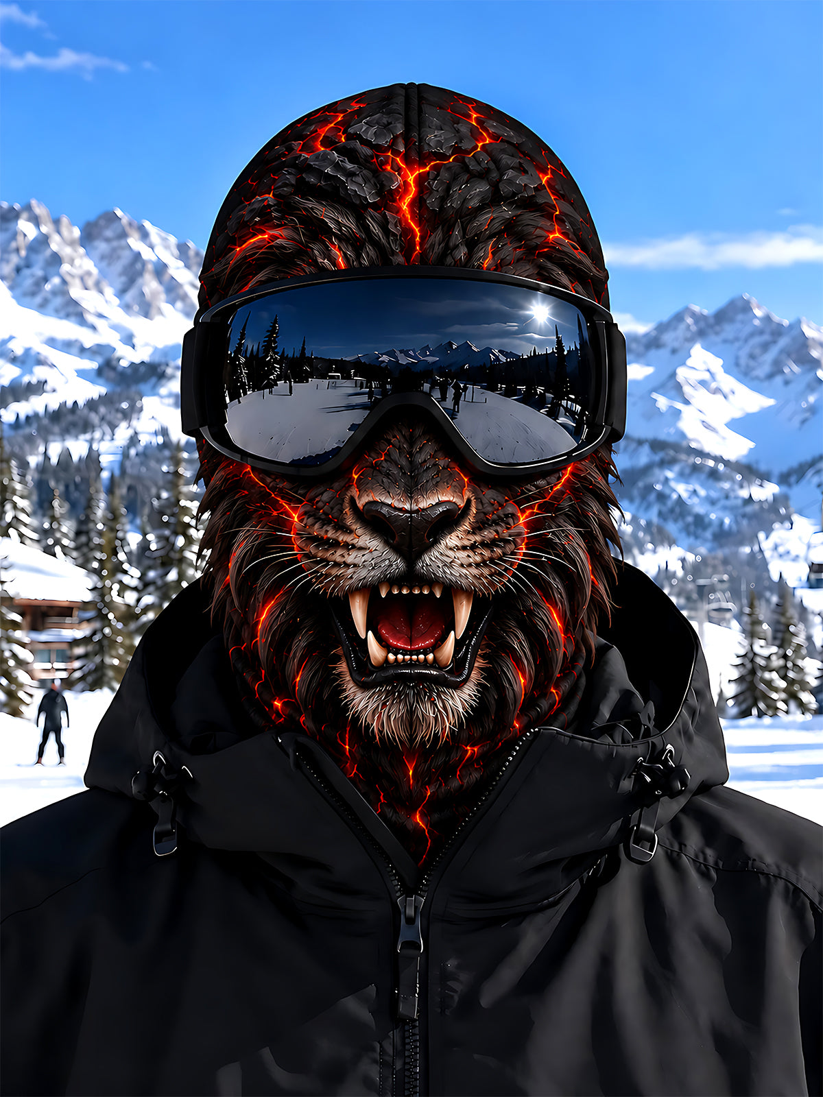 Adaychic Dark lion Ski Mask