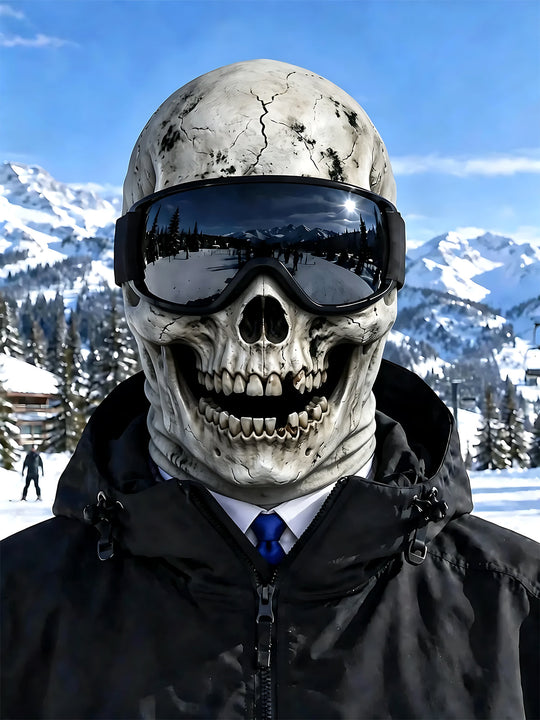 Adaychic Funny Skull Ski Mask