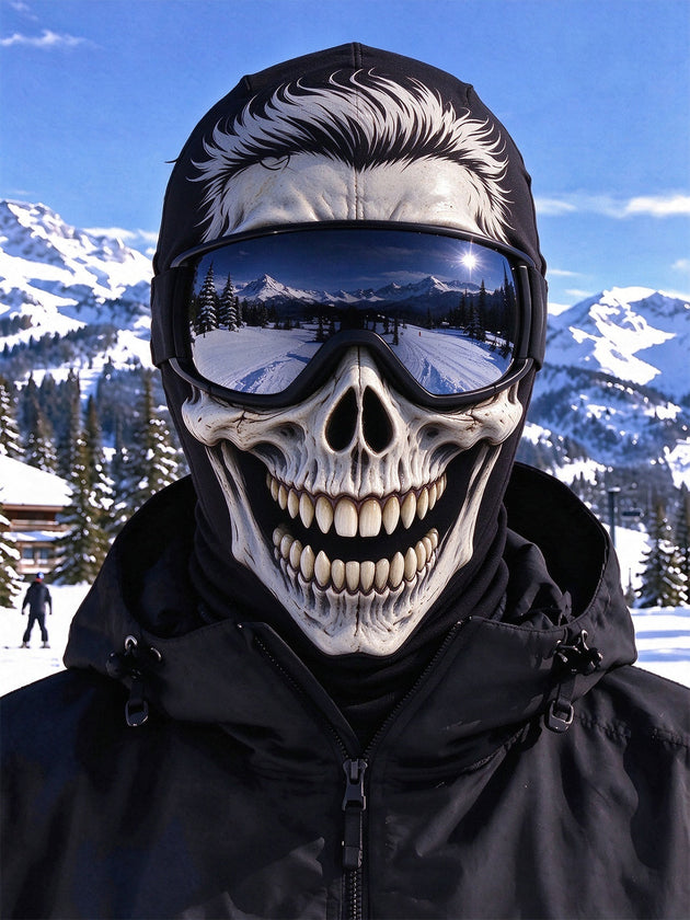 Adaychic Funny Skull Ski Mask