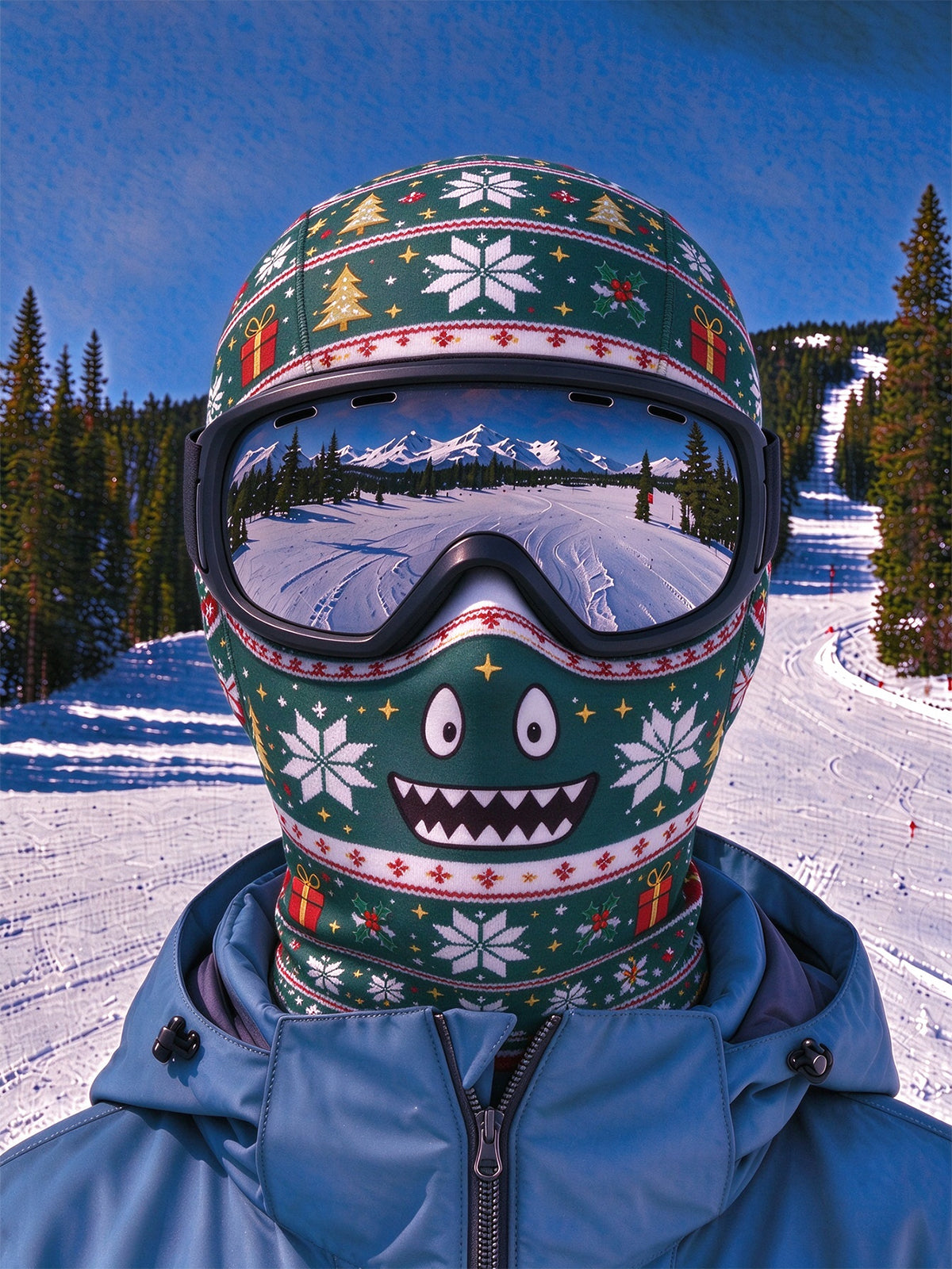 Adaychic Christmas Monster Ski Mask