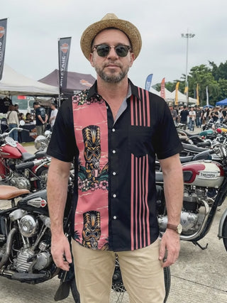 Hawaiian Tiki Men's Pocket Short Sleeve Shirts