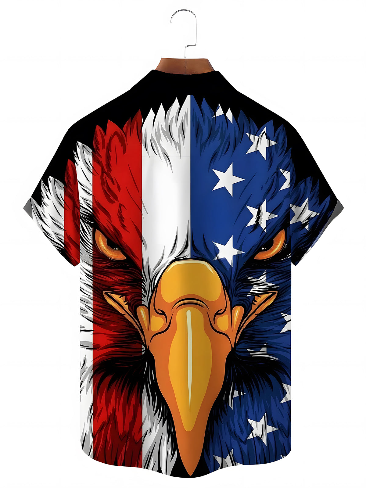 men's patriotic shirt back view