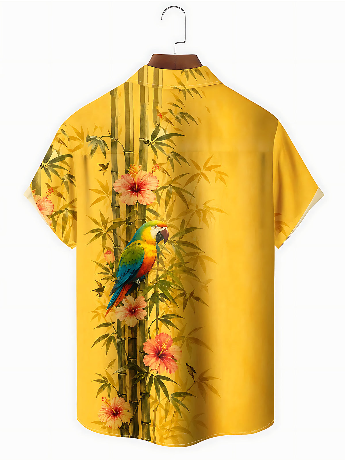 Hawaiian Parrot Men's Pocket Short Sleeve Shirts