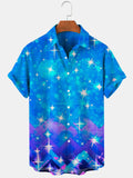 Abstract Men's Shirts With Pocket