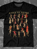 Dance Of Death Print Round Neck Short Sleeve Men's T-shirt