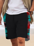 Art Hawaiian Casual Retro Men's Shorts With Pocket