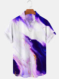 Abstract Men's Shirts With Pocket