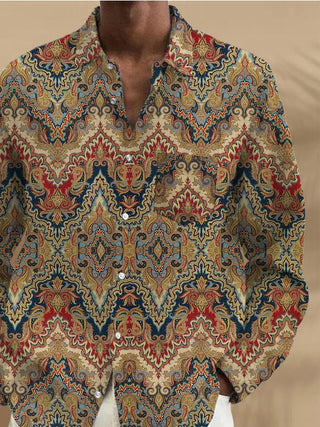 men's retro style shirt back view