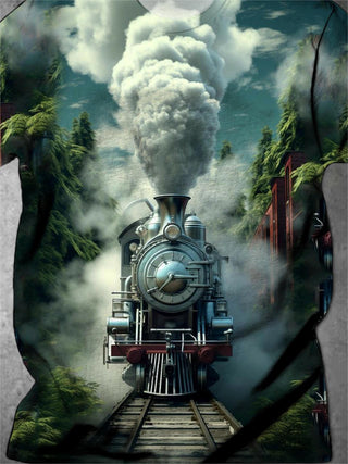 men's graphic t-shirt shirt back view