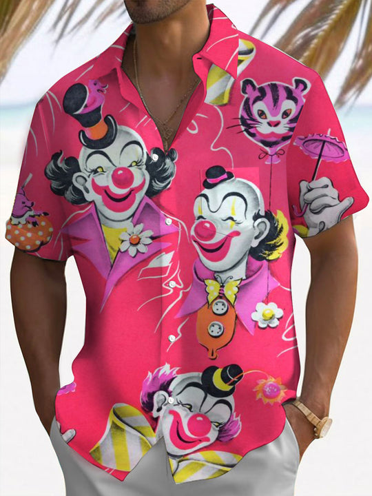 men's Mardi Gras shirt front view