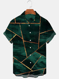 Abstract Men's Shirts With Pocket