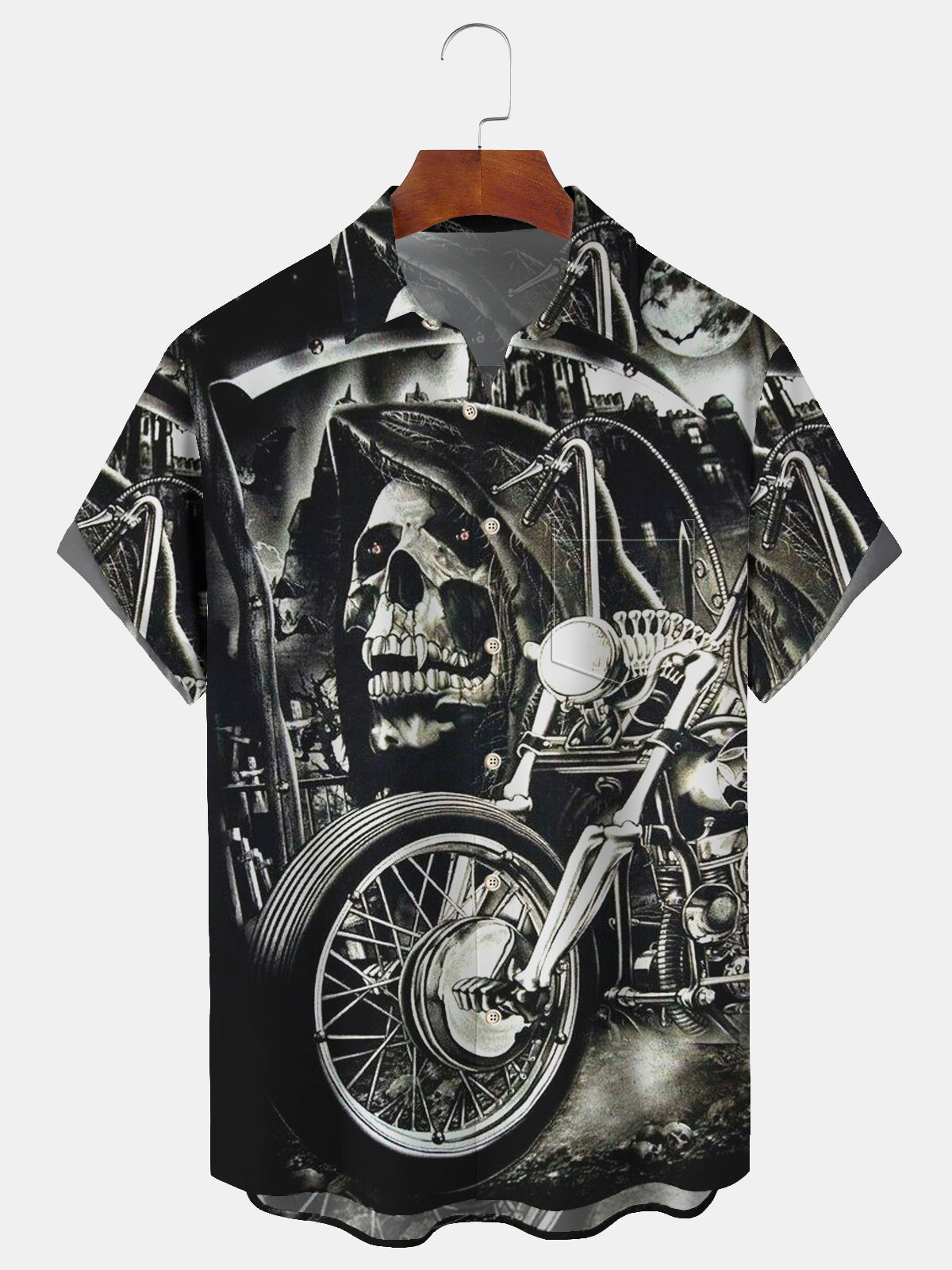 Art Hawaiian Casual Retro Short Sleeve Men's Shirts With Pocket