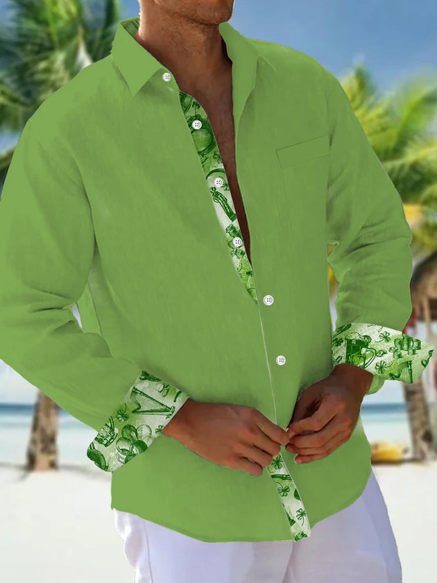 men's shirt front view