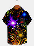 Firework Men's Shirts With Pocket