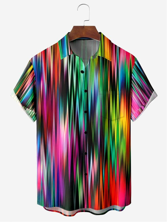 men's gradient print shirt front view