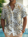 Art Hawaiian Casual Retro Short Sleeve Men's Shirts With Pocket