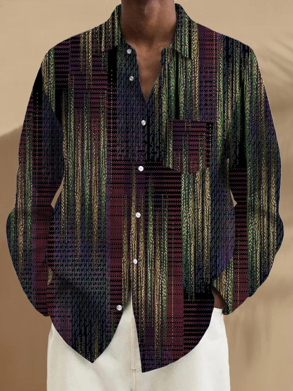 Men's Geomatric Printed Formal Shirts
