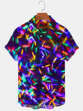 Abstract Men's Shirts With Pocket