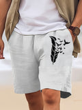 Breathable Fabric Art Hawaiian Casual Retro Men's Shorts With Pocket