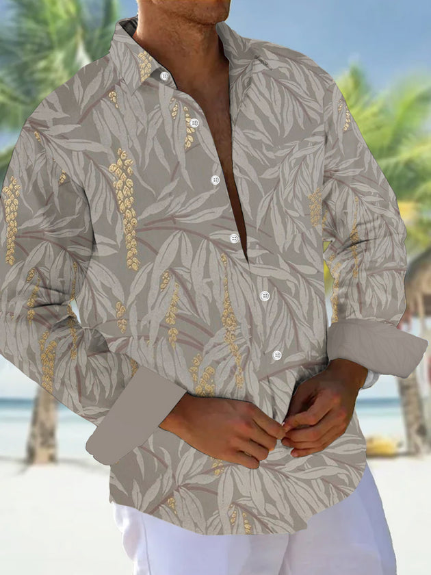 men's shirt front view vacation resort wear