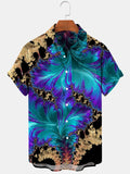 Abstract Men's Shirts With Pocket