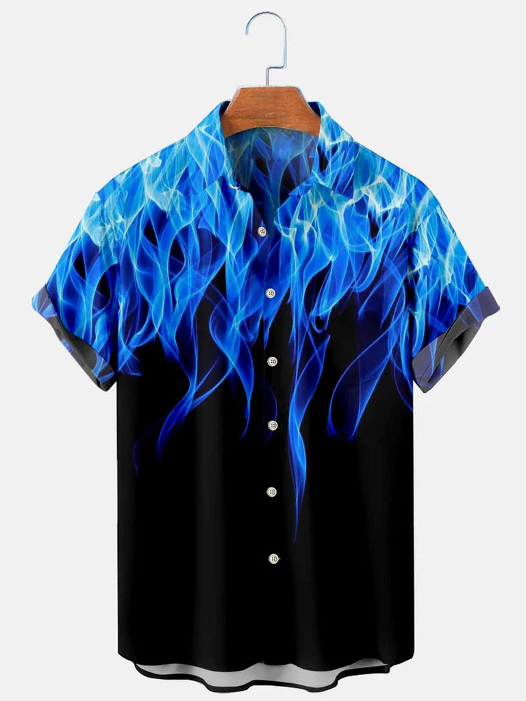 Blue Flame Men's Shirts – adaychic