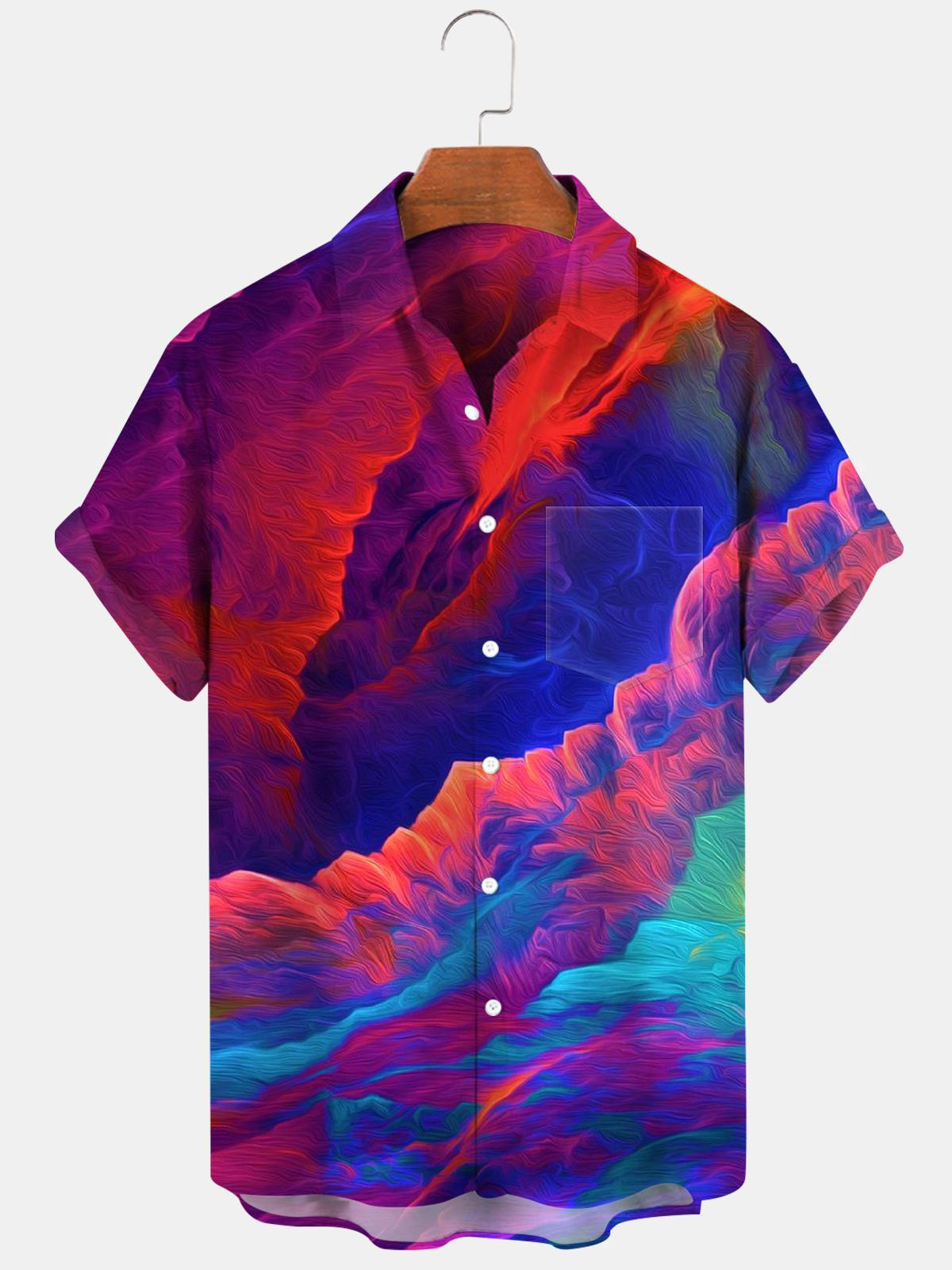 Cloud Men's Shirts With Pocket