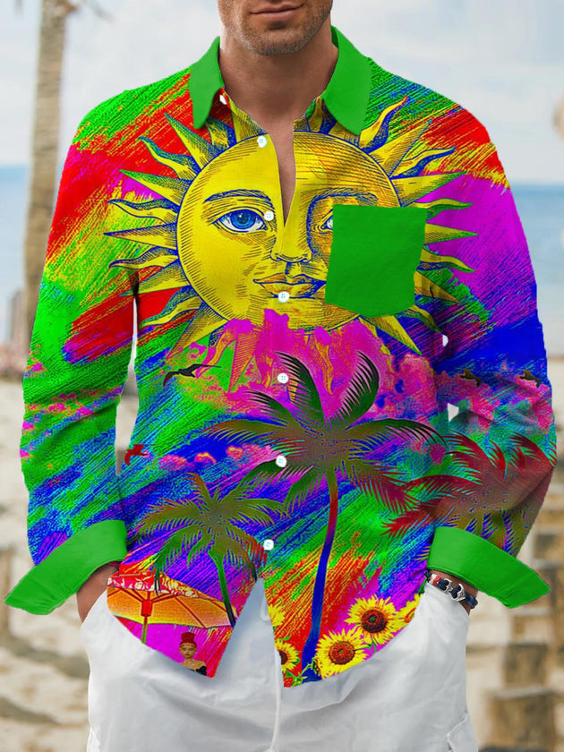 men's shirt front view vacation resort wear