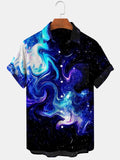 Abstract Gradient Men's Shirts With Pocket