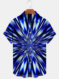 Abstract Men's Shirts With Pocket