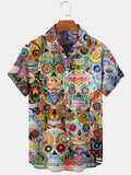 Skull Men's Shirts With Pocket