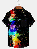 Abstract Gradient Men's Shirts With Pocket