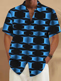 Art Hawaiian Casual Retro Short Sleeve Men's Shirts With Pocket