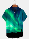 Northern Lights Men's Shirts With Pocket