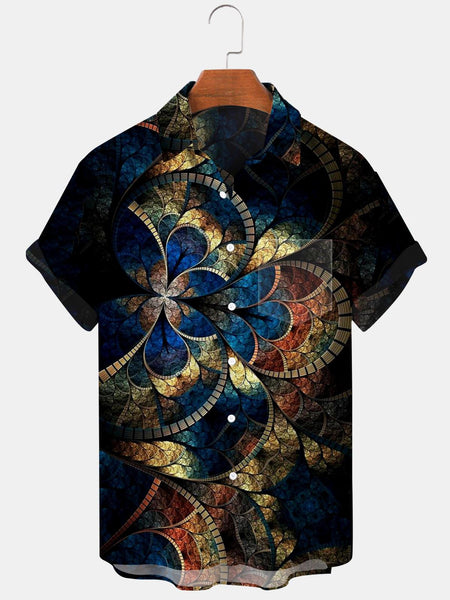 Flower Men's Shirts With Pocket – adaychic