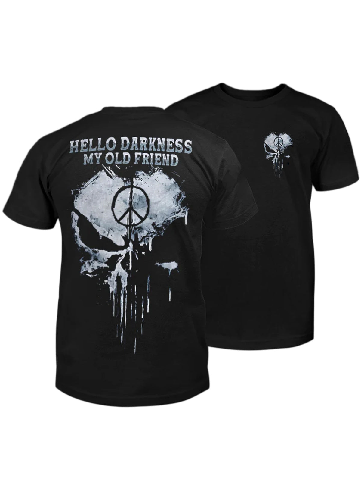 Hello Darkness My Old Friend Round Neck Short Sleeve Men's T-shirt