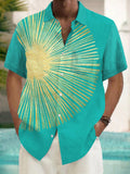 Hawaiian Short Sleeve Men's Shirts With Pocket