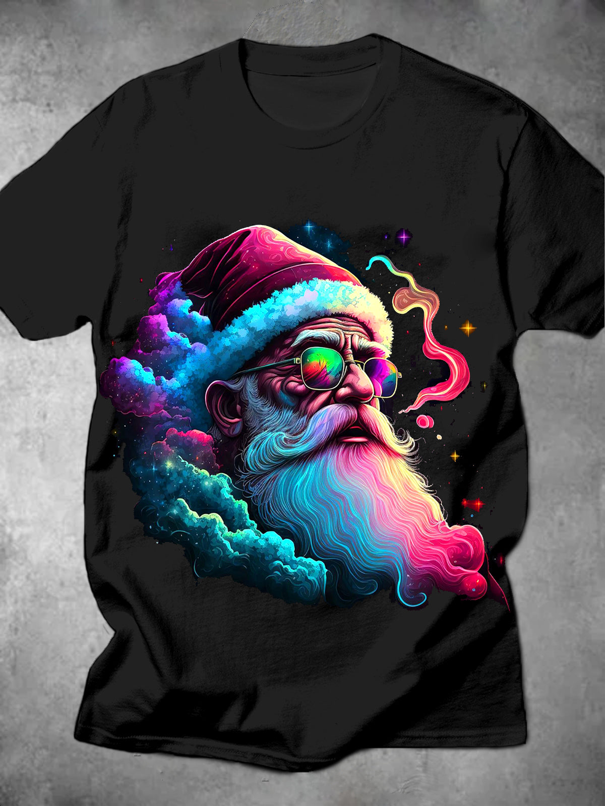 Santa Claus Round Neck Short Sleeve Men's T-shirt