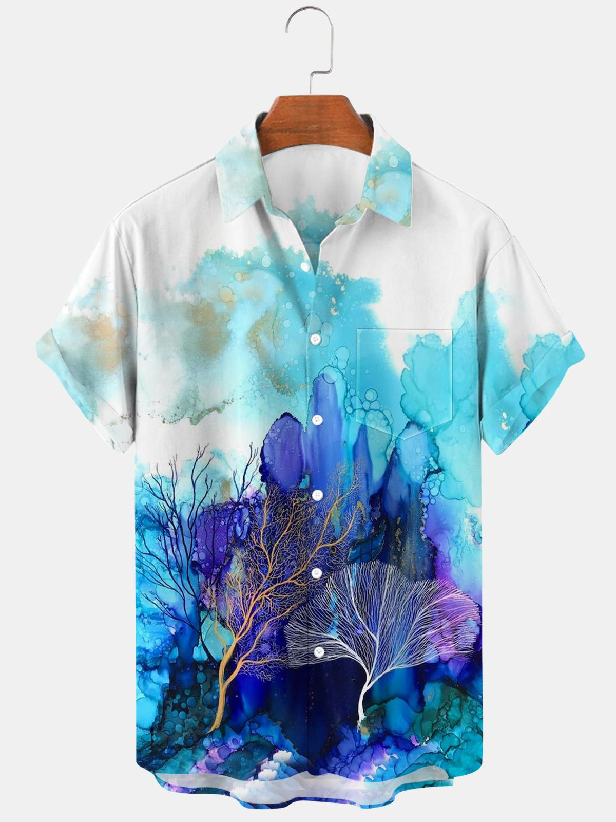 Sea Men's Shirts With Pocket