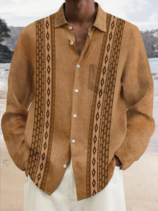men's vintage style shirt front view